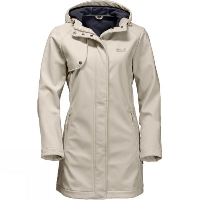 Parka Jack Wolfskin Harding Mujer Beige - Chile HOK531498